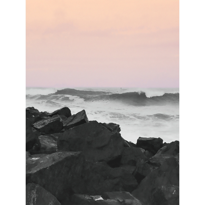 Lámina Océano con roca