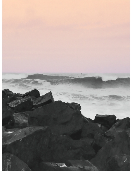 Lámina Océano con roca