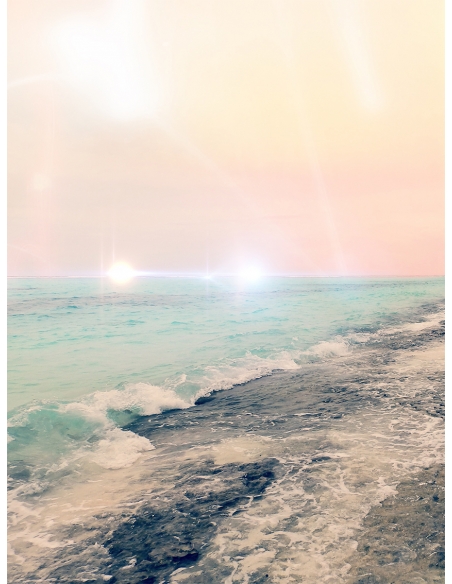 Lámina Océano iluminado