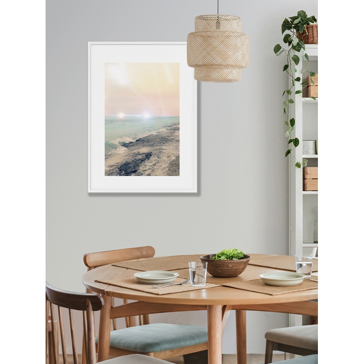 Lámina Océano iluminado