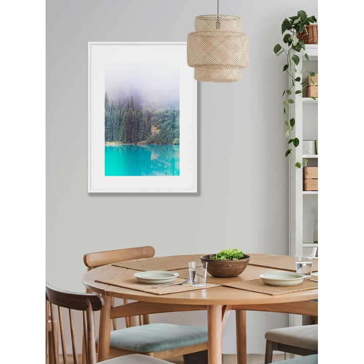 Lámina Pinos en el Lago