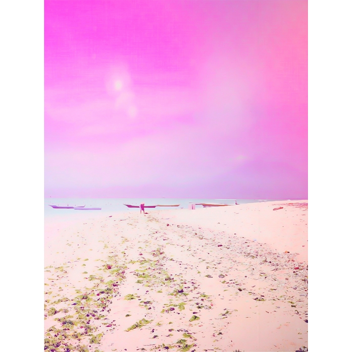 Lámina Playa Cielo Rosa