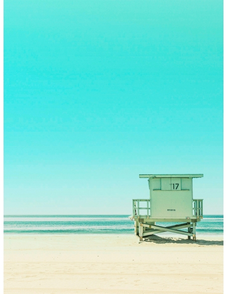 Lámina Playa con Cabaña Vigilantes 2