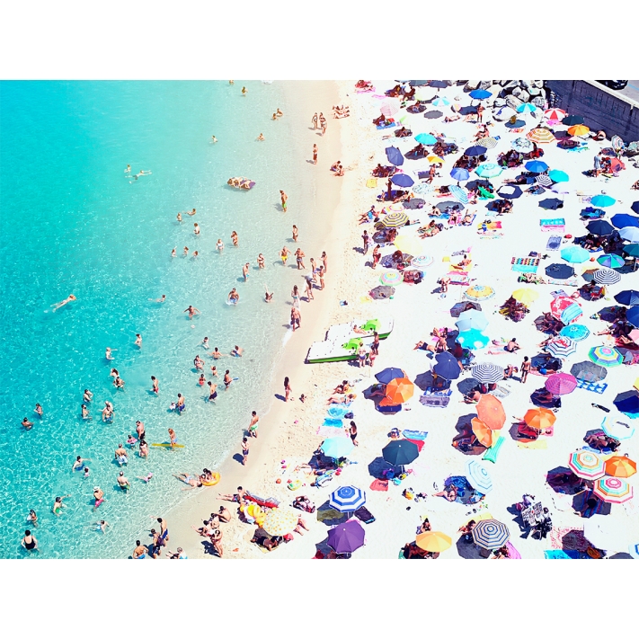 Lámina Playa con gente