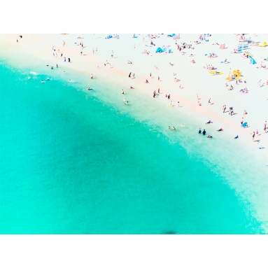 Lámina Playa con gente 4