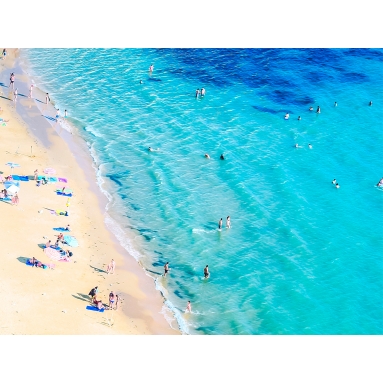 Lámina Playa con gente 13