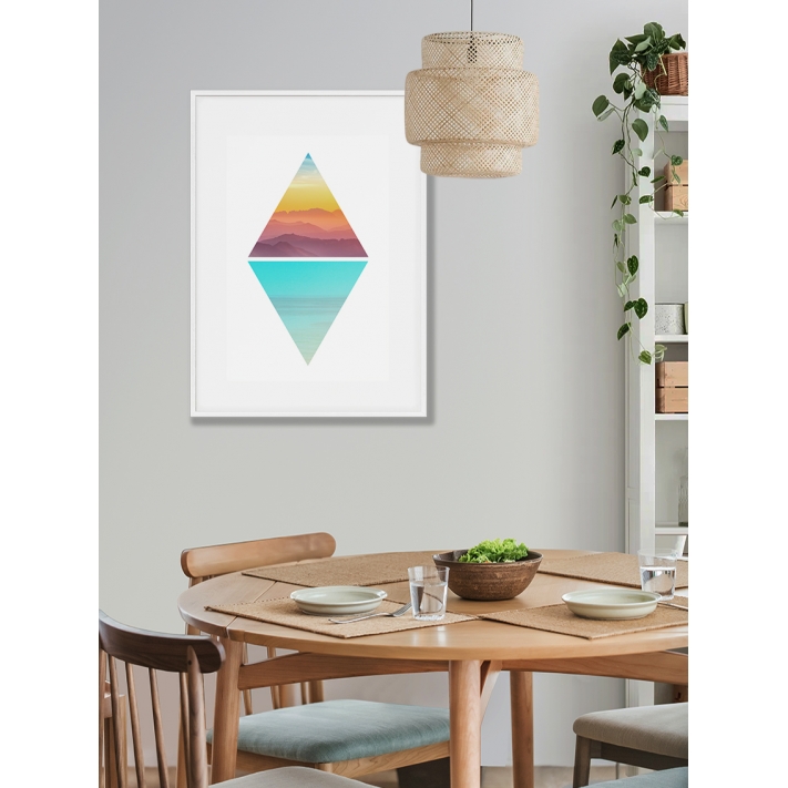 Lámina Puesta de Sol Rombo