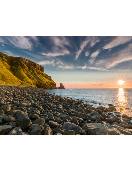 Lámina Sol en Acantilado