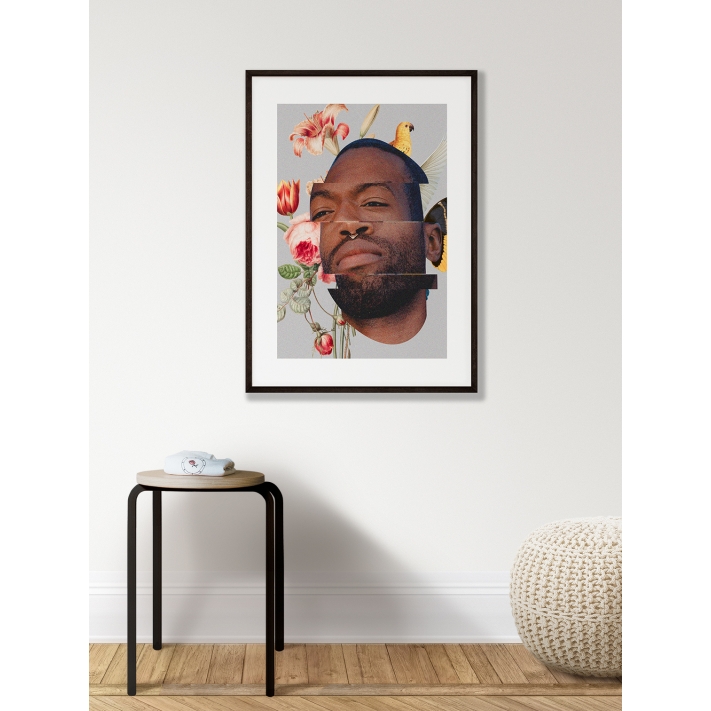 Lámina Collage Chico Flores