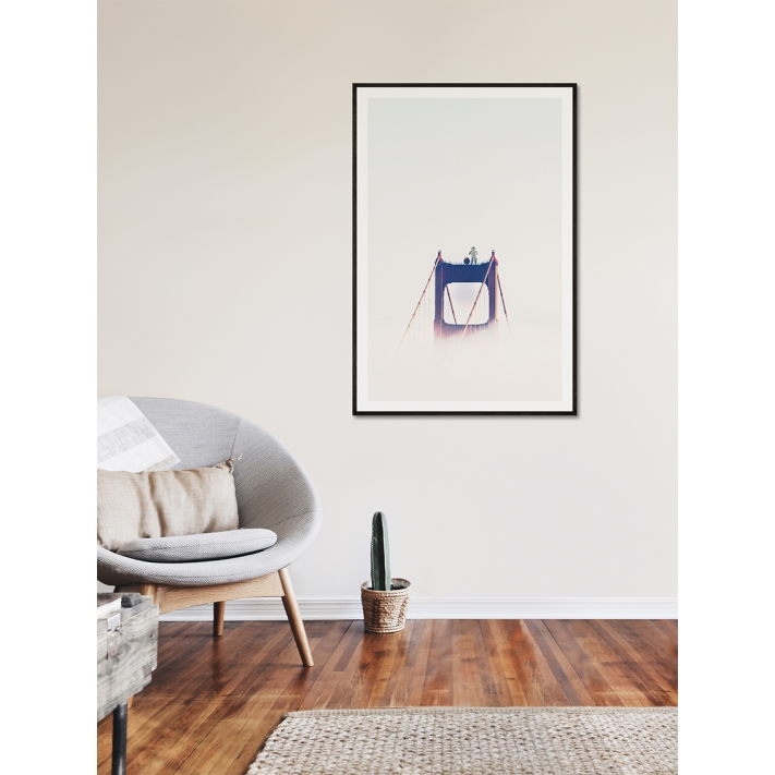 Lámina Astronauta en Puente