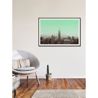 Lámina Nueva York verde 2