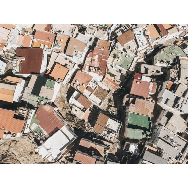 Lámina Pueblo desde aire