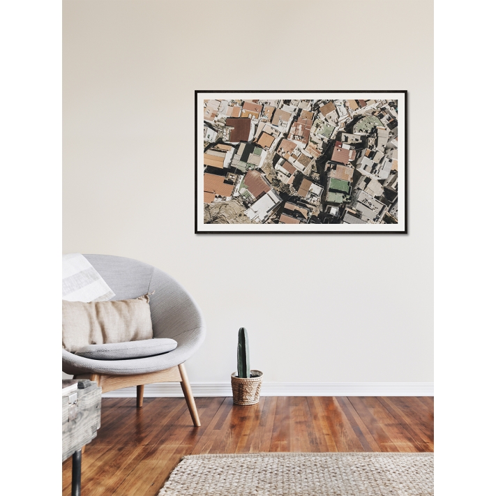 Lámina Pueblo desde aire