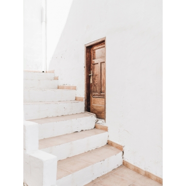 Lámina Puerta y escalera