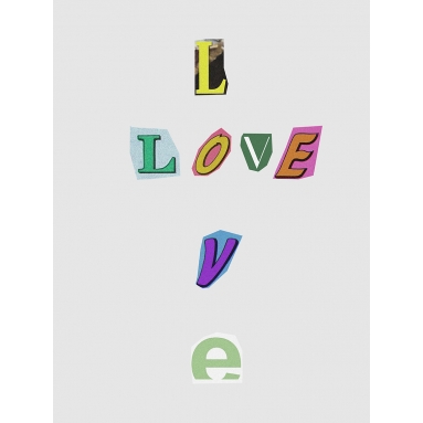 Lámina Collage Love 2