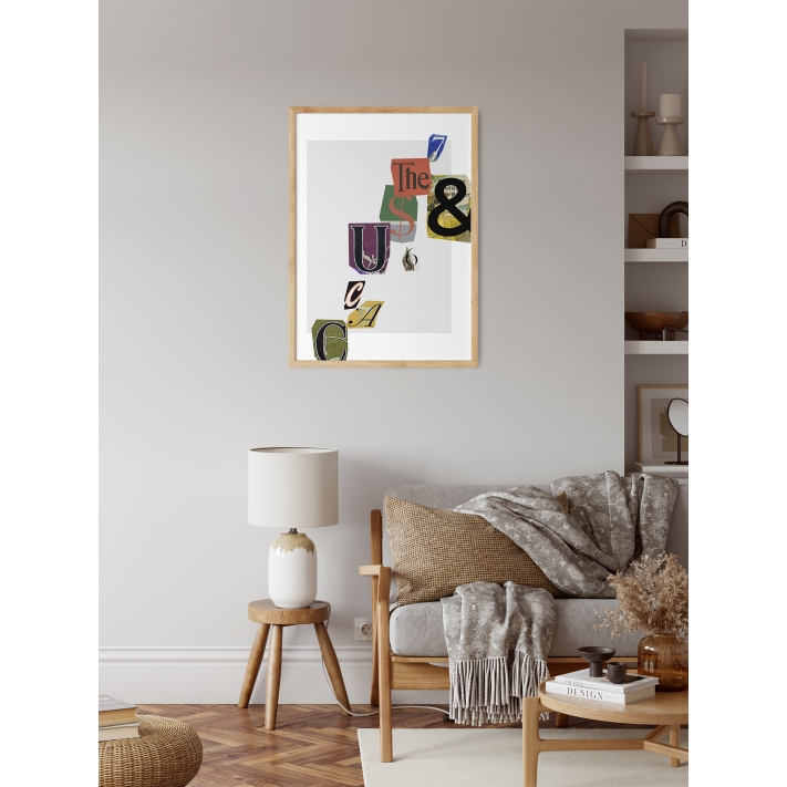 Lámina Collage Letras