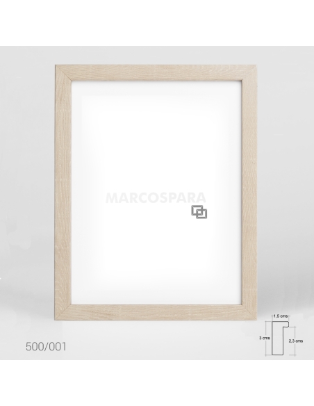 Marco de Madera Estándar Natural M500