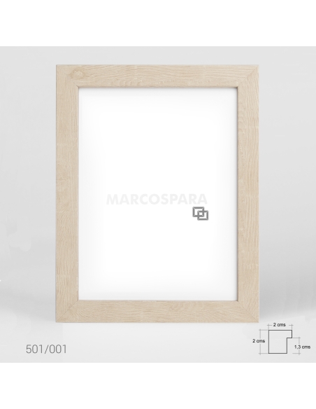 Marco de Madera Estándar Natural M501