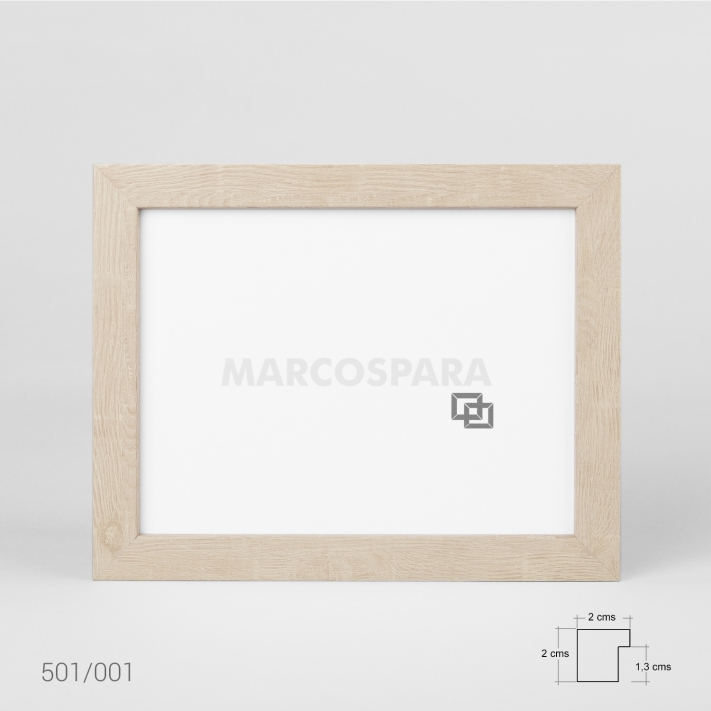 Marco de cuadro blanco, 30x40 - Marco blanco de madera 