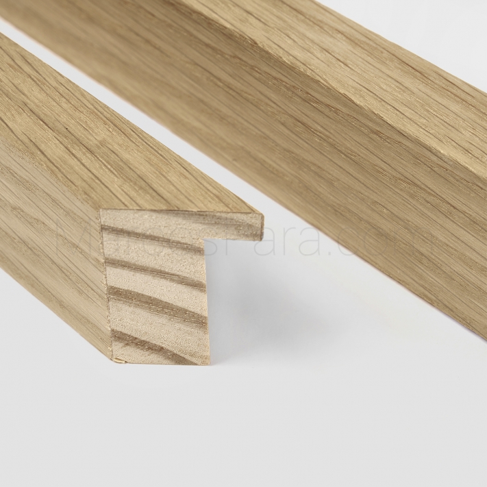 Marco para póster A1, 23.4 x 33.1 pulgadas, de madera maciza natural con  plexiglás pulido, fácil de colgar, para mostrar imagen A1 sin paspartú o A2