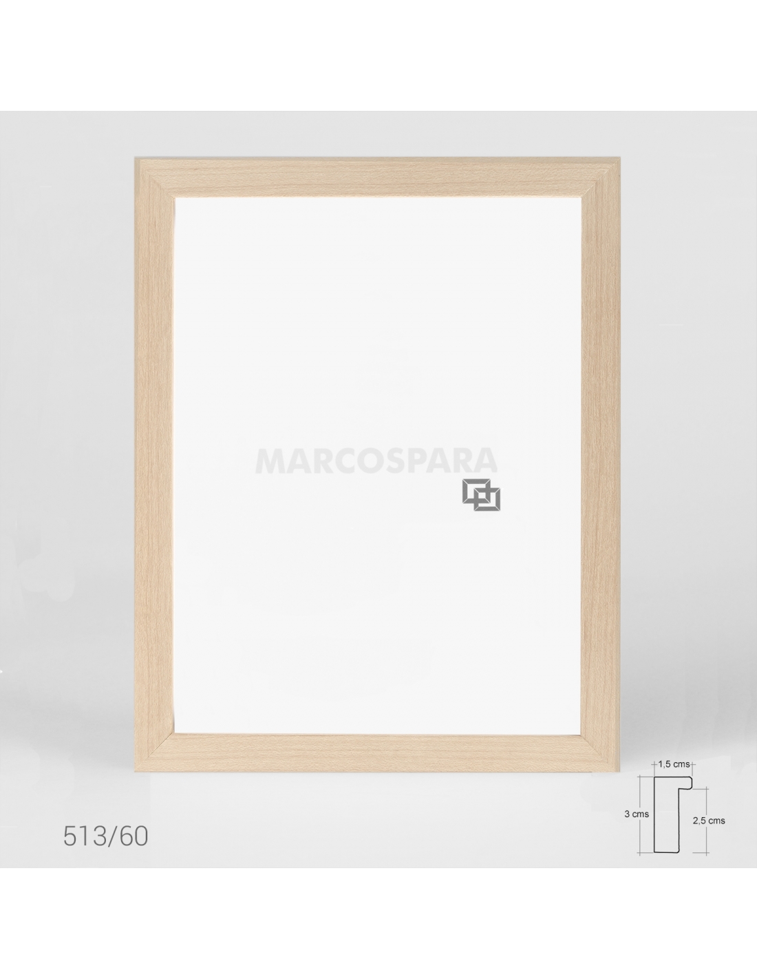 Mira Marco de madera Top Pro S 14,8x21 cm (A5) - plata - Cristal estándar