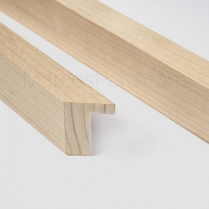 Mira Marco de madera Top Pro 50x100 cm - blanco - Cristal estándar