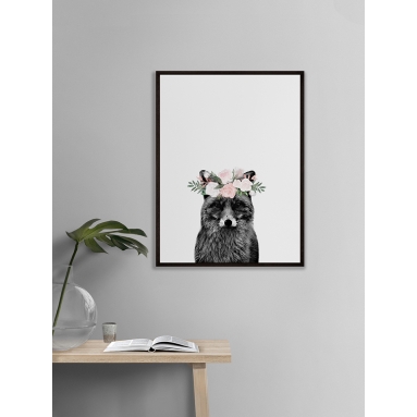 Lámina Zorro con Flores 2