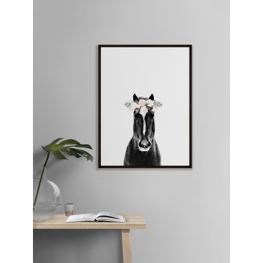 Lámina Caballo con Flores 2