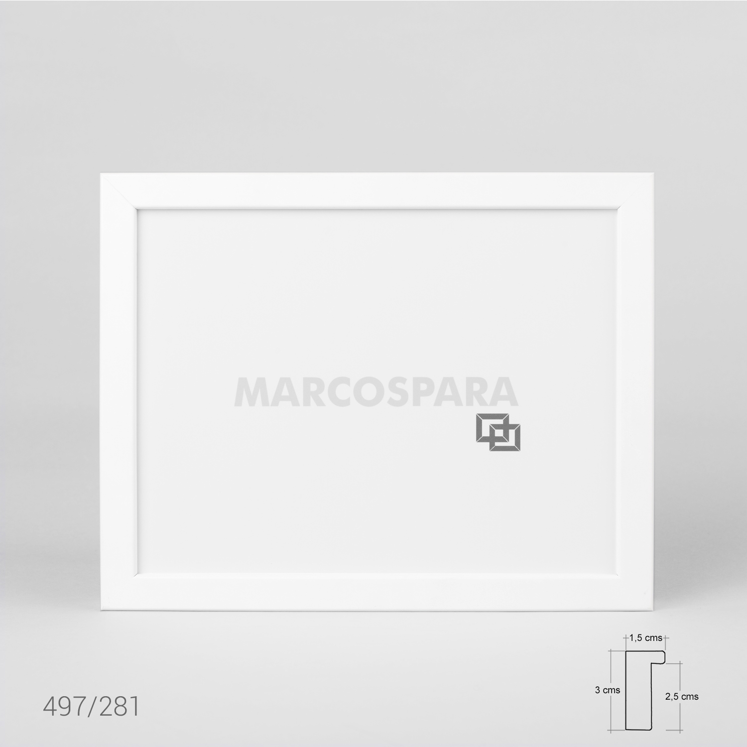 Marco de Madera Tipo Caja 1.5cm