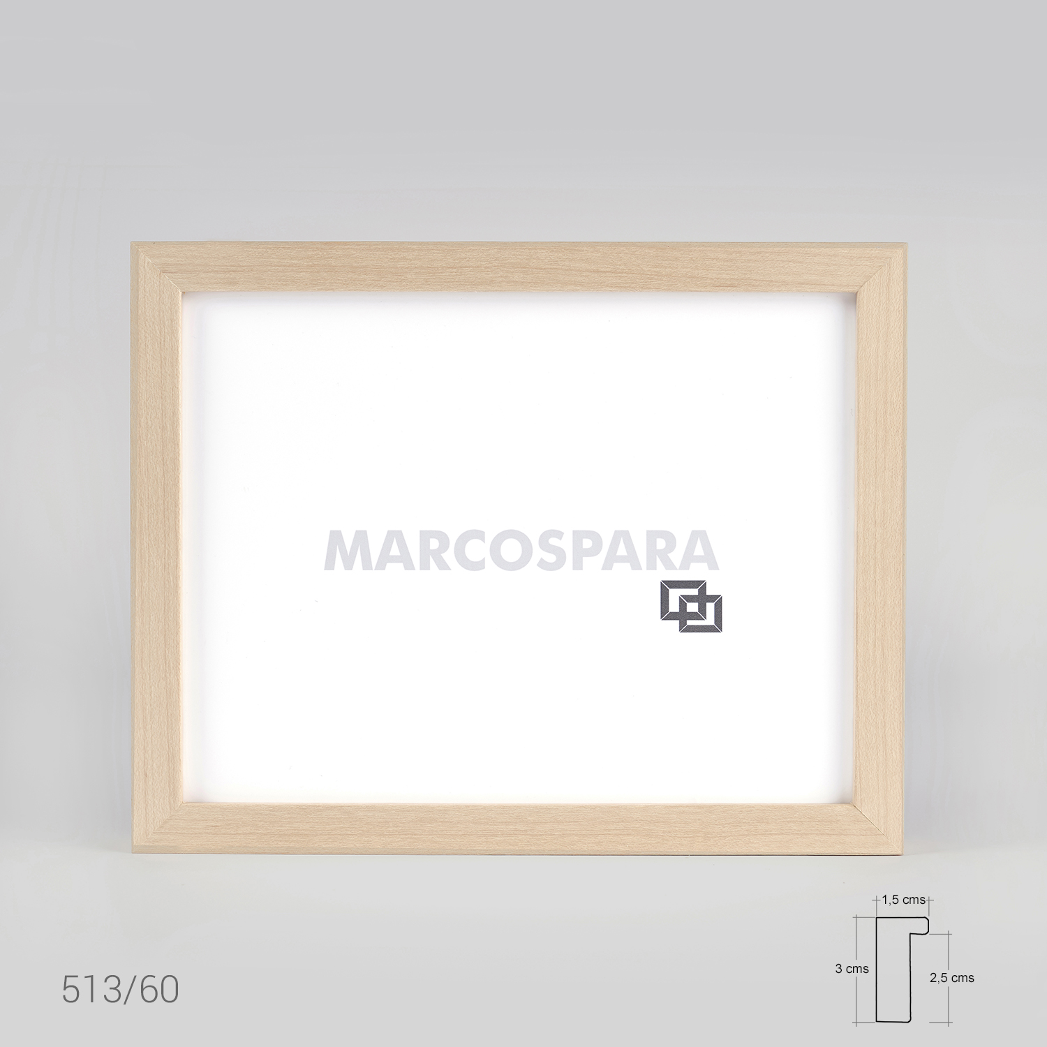 Marco de Madera para Puzzle Natural 1.5cm Tipo Caja